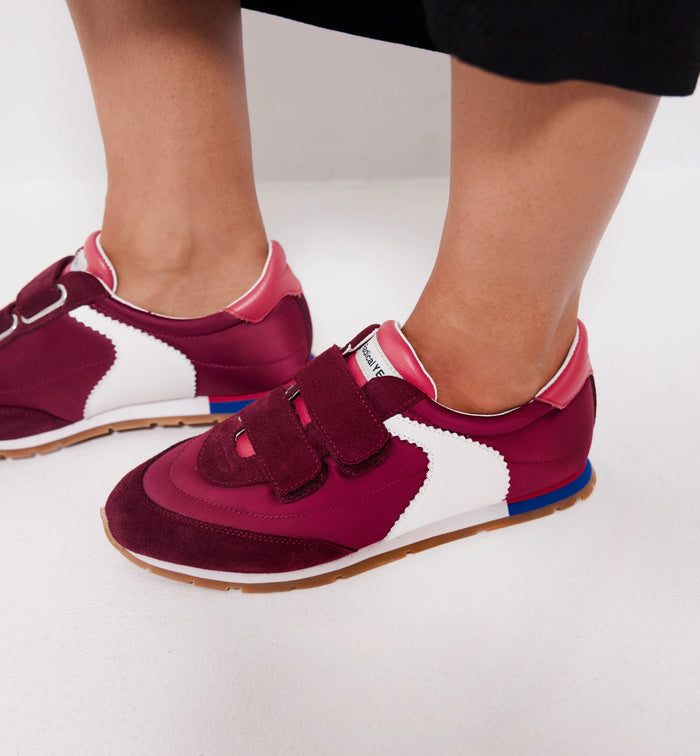 Velcro Core Sneaker | Cherry