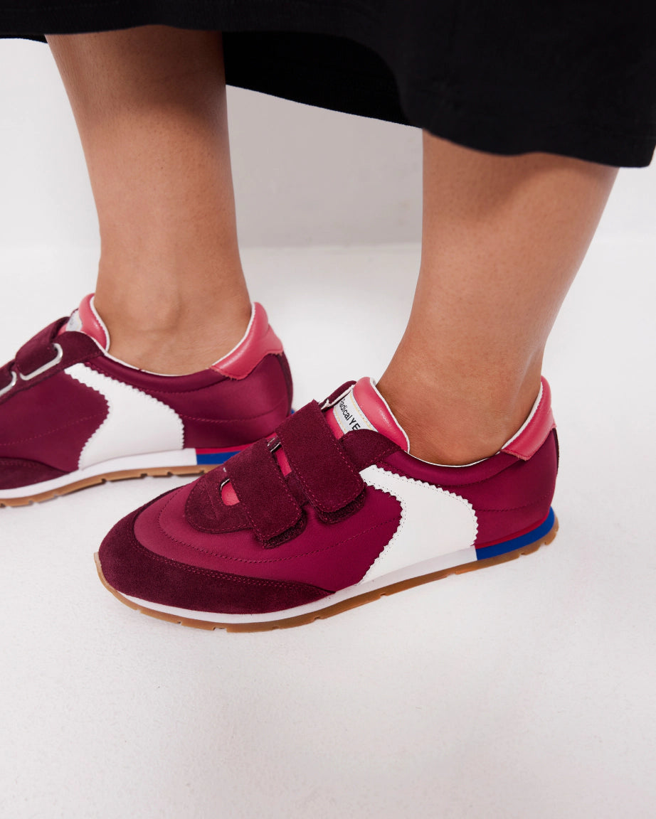 Velcro Core Sneaker | Cherry