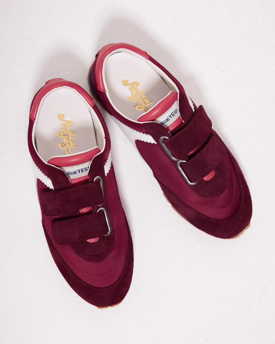 Velcro Core Sneaker | Cherry