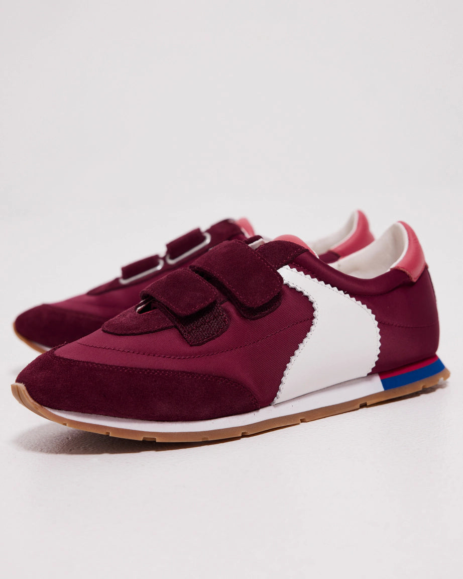 Velcro Core Sneaker | Cherry