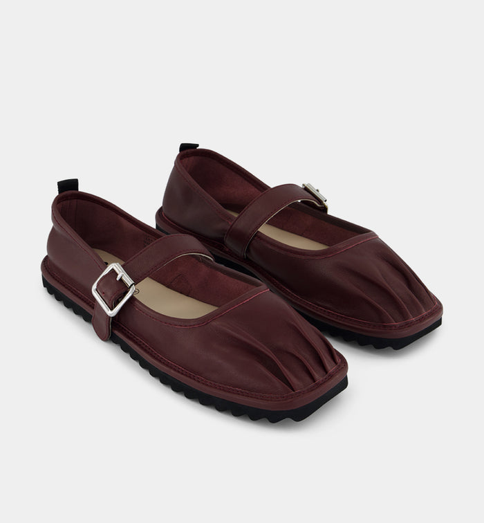 Pina Buckle Shoe | Cherry