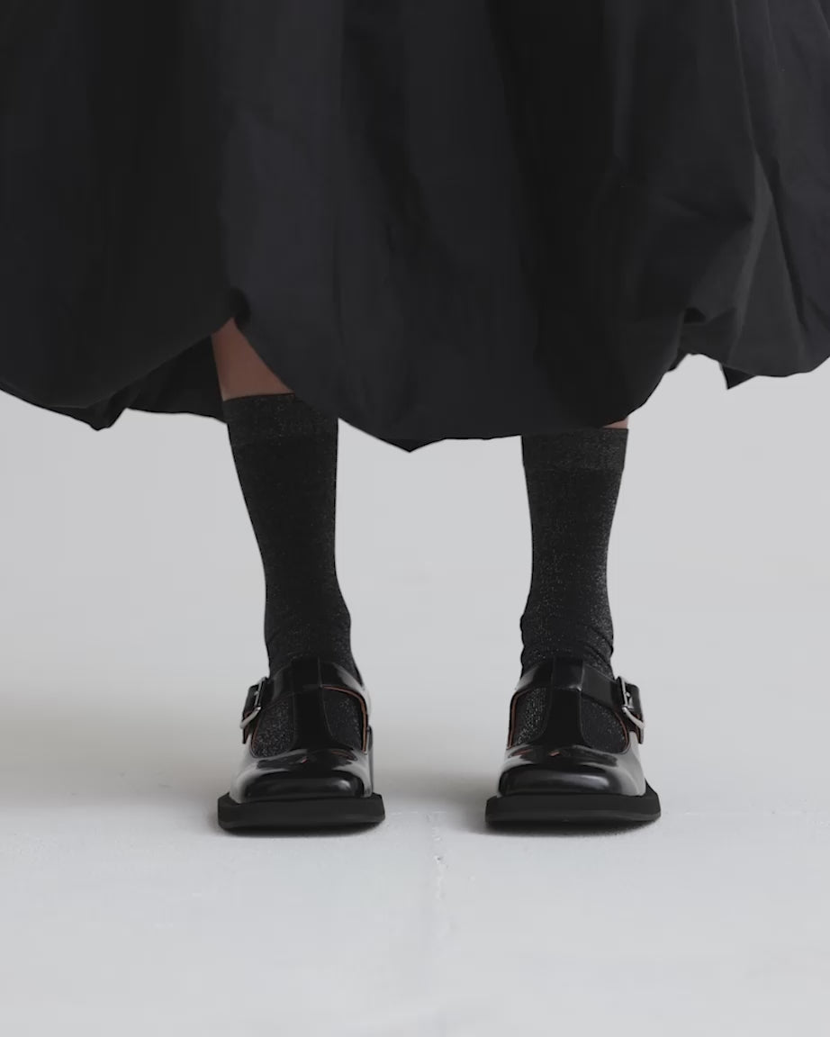 Load video: Thelma Square Toe Shoe | Aubergine