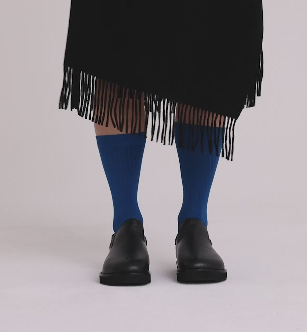 Load video: Adventure Awaits Slip On Clog in Tumbled Leather | Black