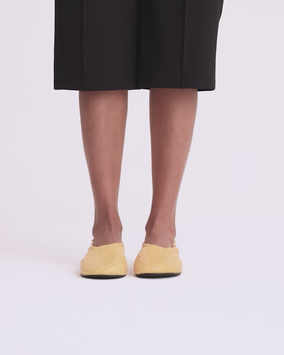Load video: 1969 Ballet Flat | Yellow Ostrich