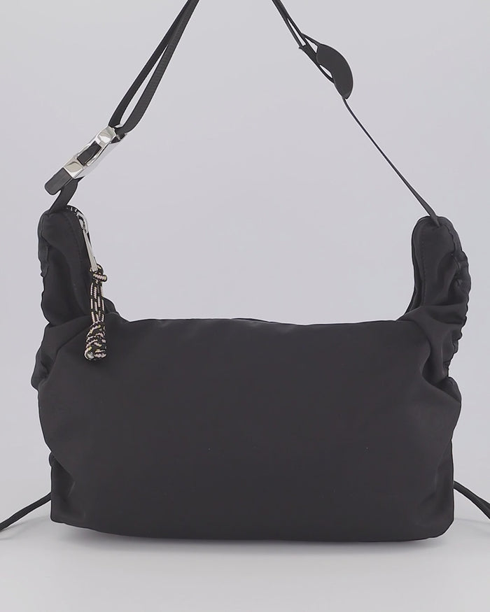 Black Nylon Shoulder Bag