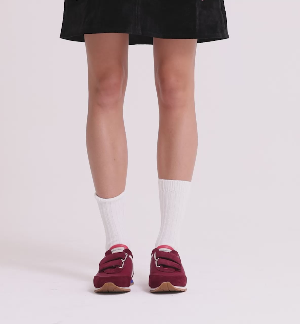 Load video: Velcro Core Sneaker | Cherry