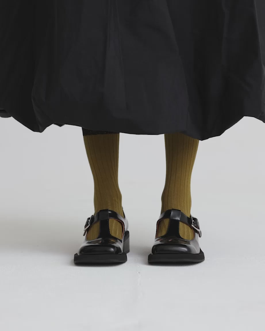 Load video: Thelma Square Toe Shoe | Black