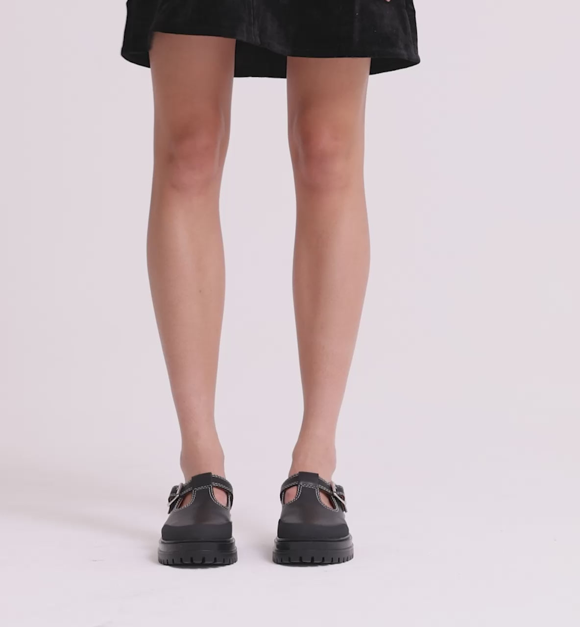 Load video: Icehouse Street T-Bar Shoe | Black