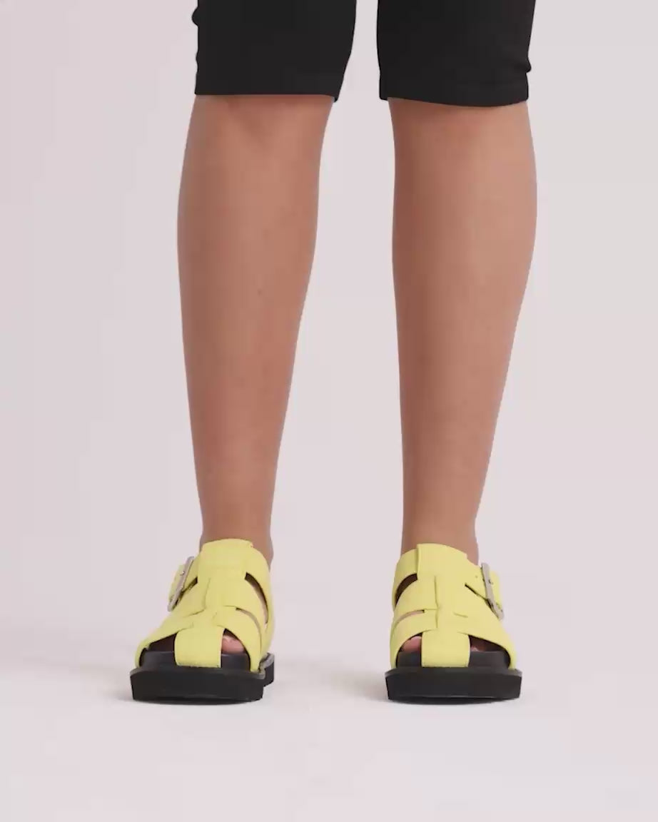 Load video: Arkestra 2.0 Fisherman Leather Sandal | Citronelle