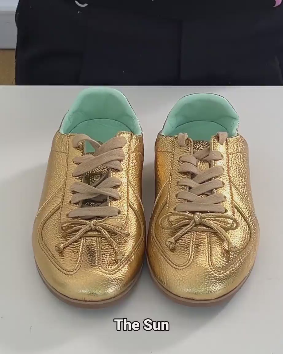 Load video: Sun Street Sneaker | Vivid Gold