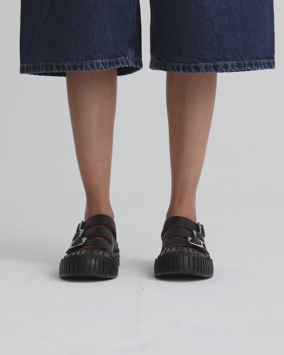 Load video: Tao Buckle Shoe | Black