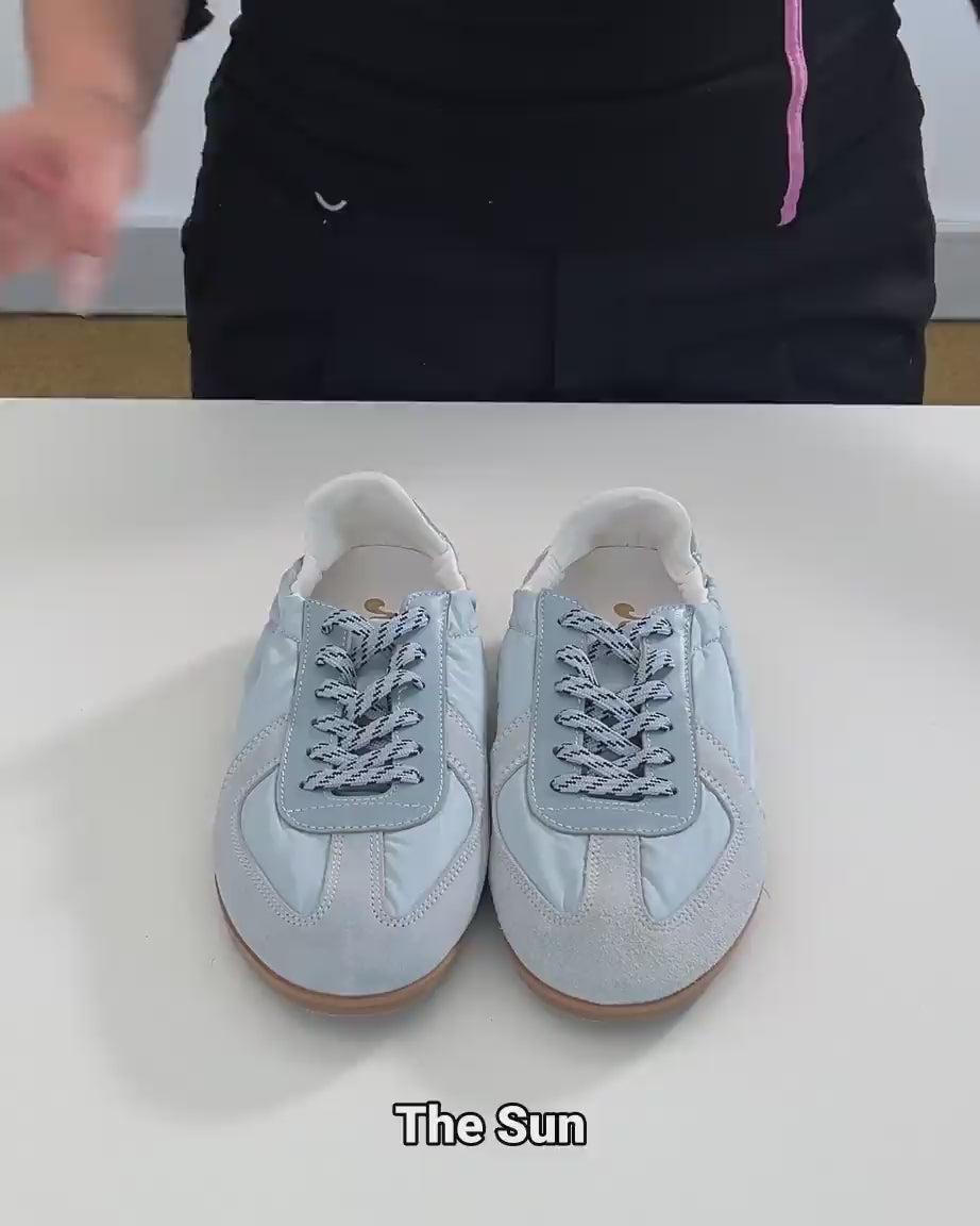 Load video: Sun Street Lace Up Sneaker | Ice Blue