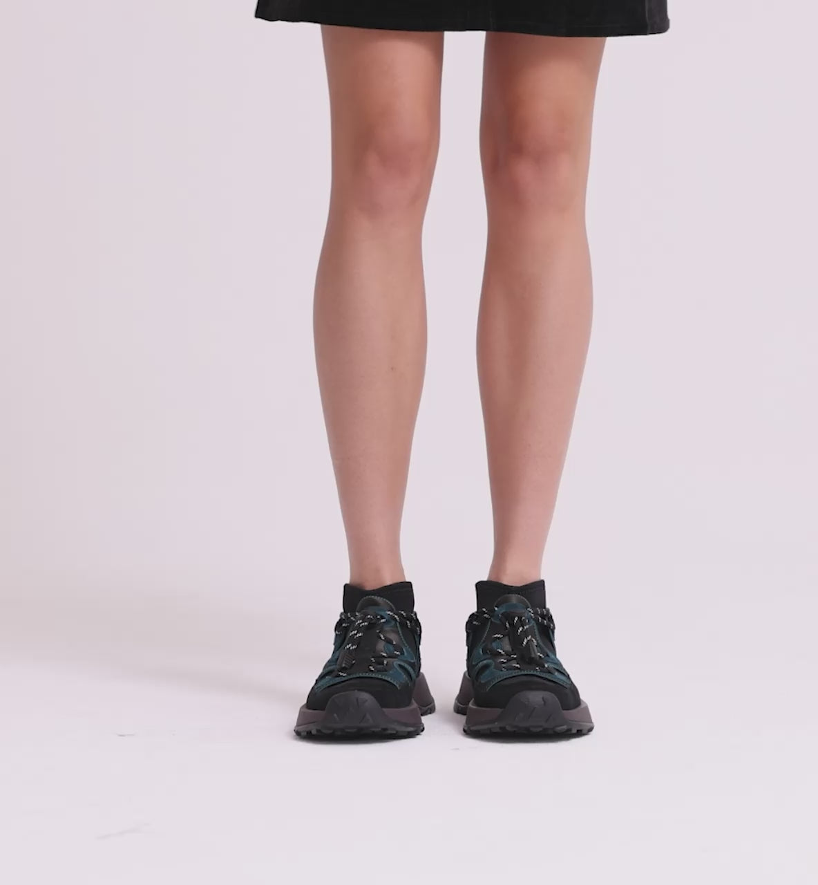 Load video: Osaka Neoprene and Leather Hiker | Petrol