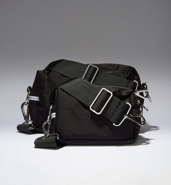 North Star Nylon Mini Clutch Bag | Black
