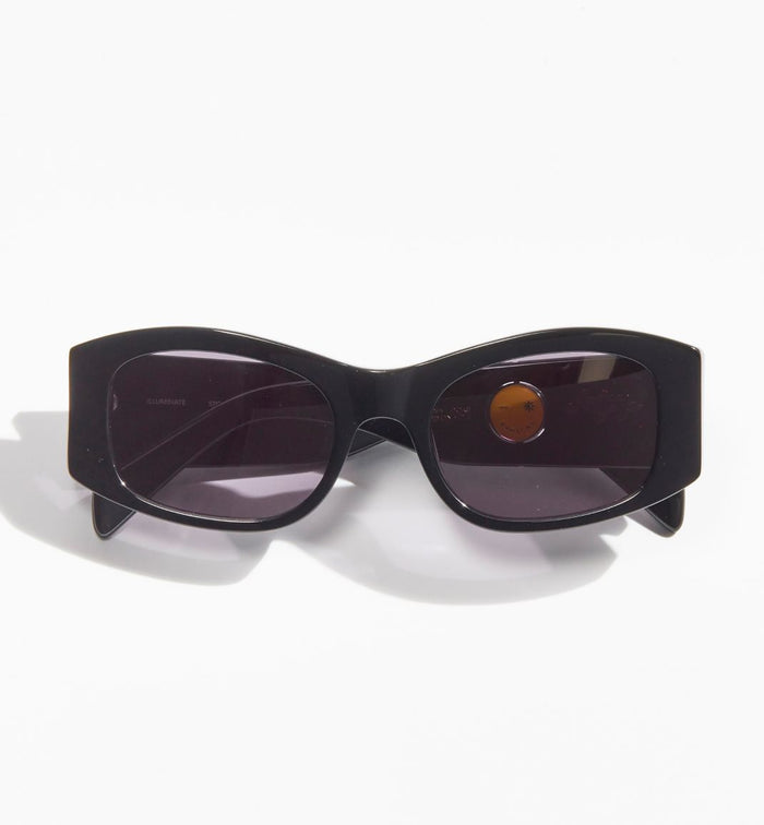 Illuminate Bio-Acetate Sunglasses - Black with Smoke Lens