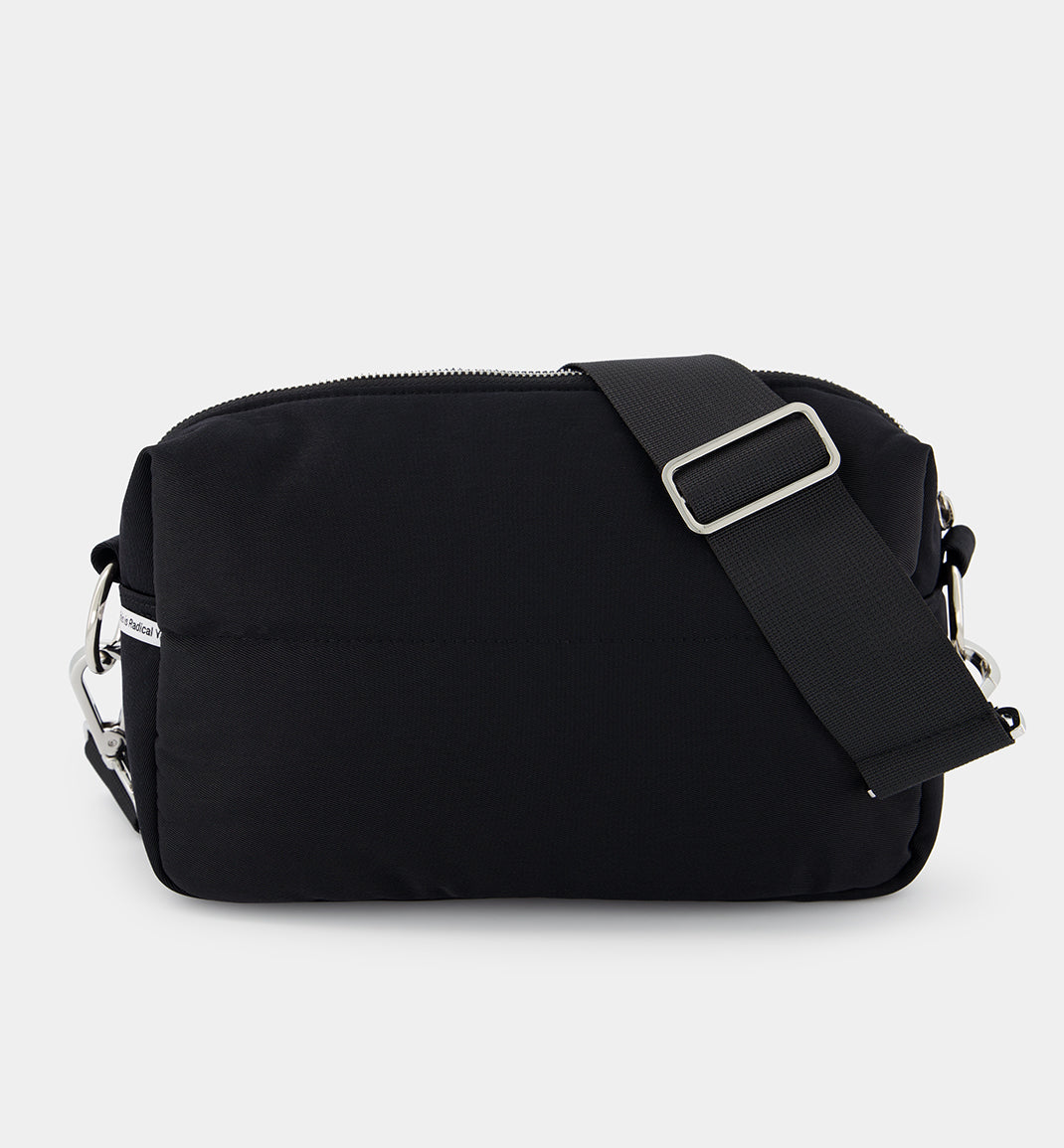 Mango Multi Compartment Cross Body Bag With Zip Detail in Black