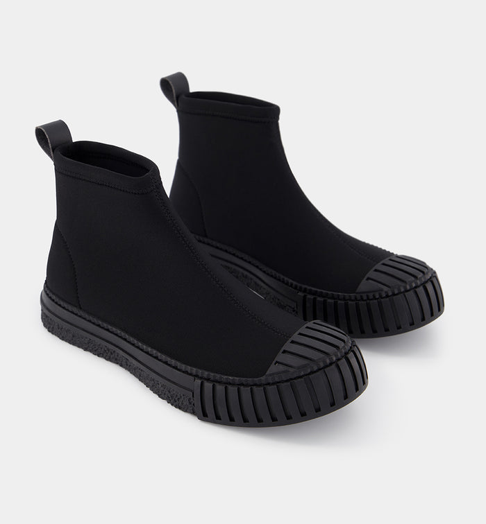 Sunny 2.0 - Pull on Boots in Black Neoprene