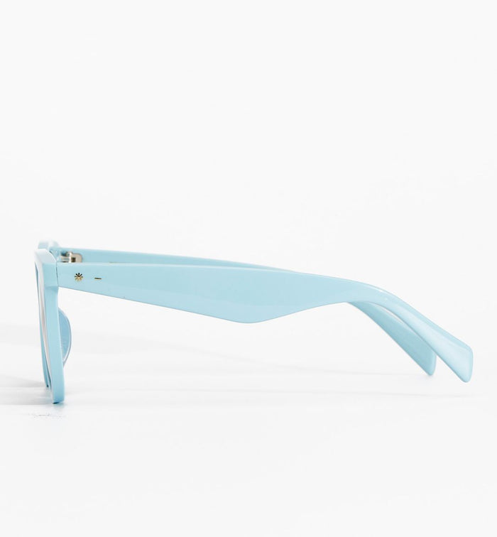 Sun Hero Acetate Sunglasses - Ice Blue with Smoke Lens