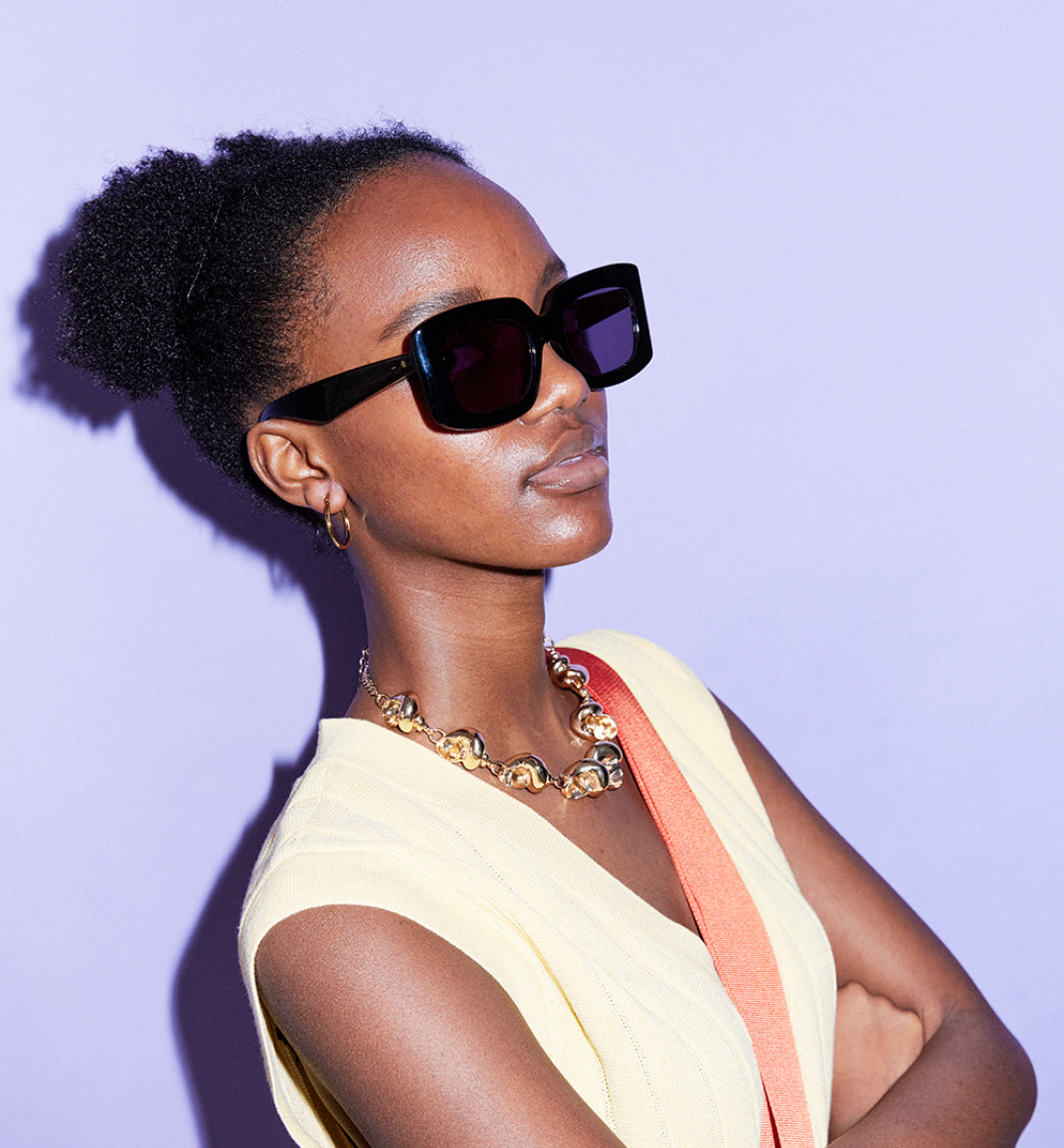 Sun Worship Bio-Acetate Sunglasses - Black with Smoke Lens